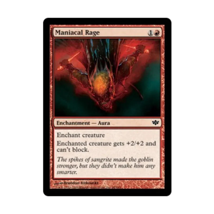CCG Маниакальная ярость (С) (Фольга), MTG - Conflux
CCG Маниакальная ярость (С) (Фольга), MTG - Conflux