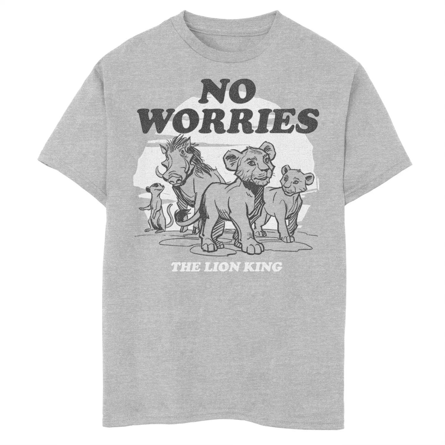 Футболка с графическим изображением «Король Лев» для мальчиков 8–20 лет Disney's Live Action No Worries Group Shot Disney
Футболка с графическим изображением «Король Лев» для мальчиков 8–20 лет Disney's Live Action No Worries Group Shot Disney