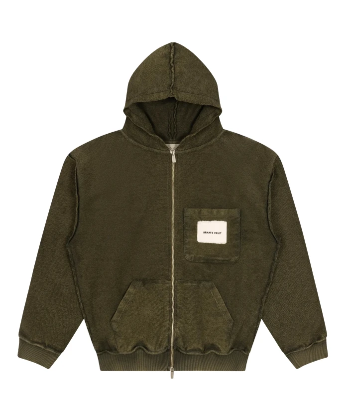 Худи с потертой застежкой-молнией Bram'S Fruit, зеленый
Худи с потертой застежкой-молнией Bram'S Fruit, зеленый