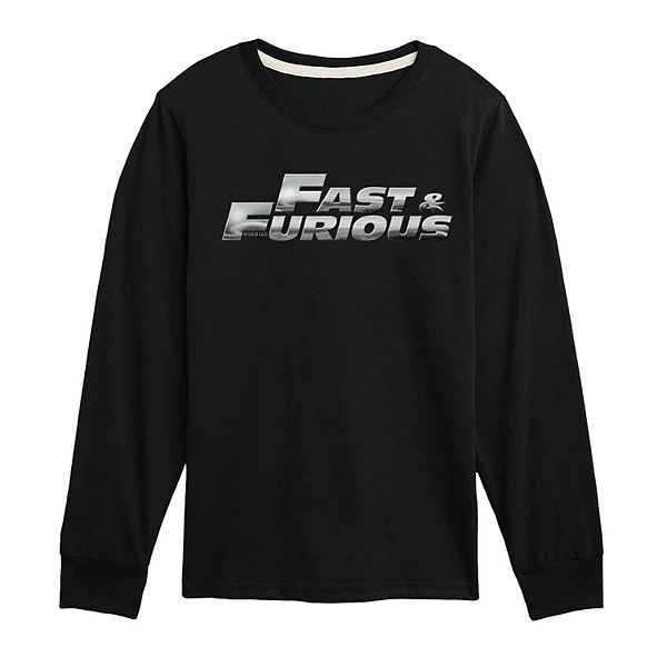 Футболка с длинным рукавом Fast & Furious logo chrome для мальчиков 8-20 Licensed Character, Black
Футболка с длинным рукавом Fast & Furious logo chrome для мальчиков 8-20 Licensed Character, Black