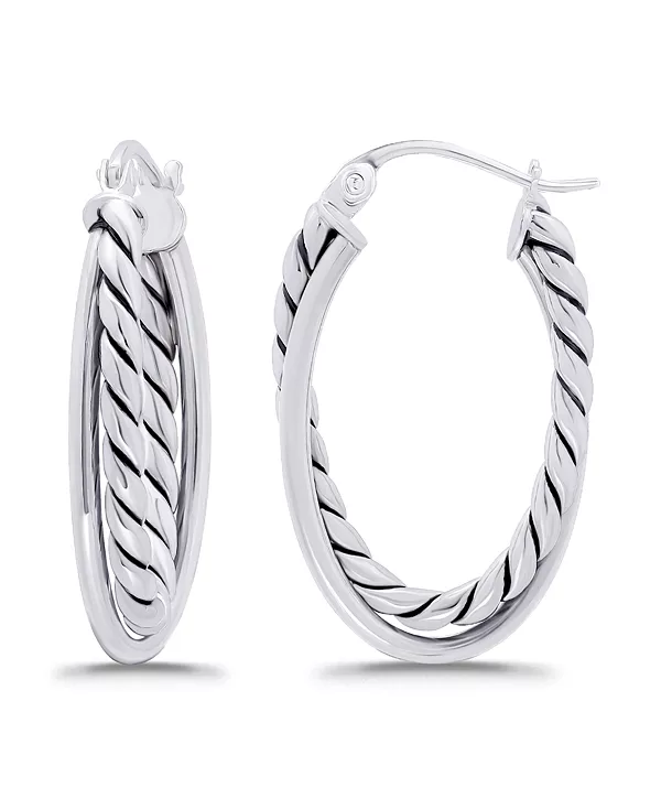 Овальные, окисленные, двухрядные, полированные, трубчатые серьги-кольца с застежкой-кнопкой Macy'S, silver
Овальные, окисленные, двухрядные, полированные, трубчатые серьги-кольца с застежкой-кнопкой Macy'S, silver