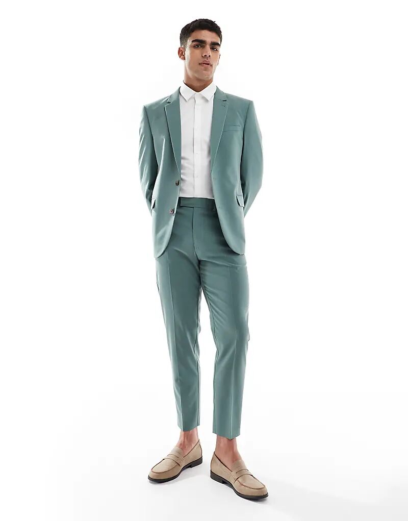 Зауженные брюки ASOS DESIGN зеленого цвета
Зауженные брюки ASOS DESIGN зеленого цвета