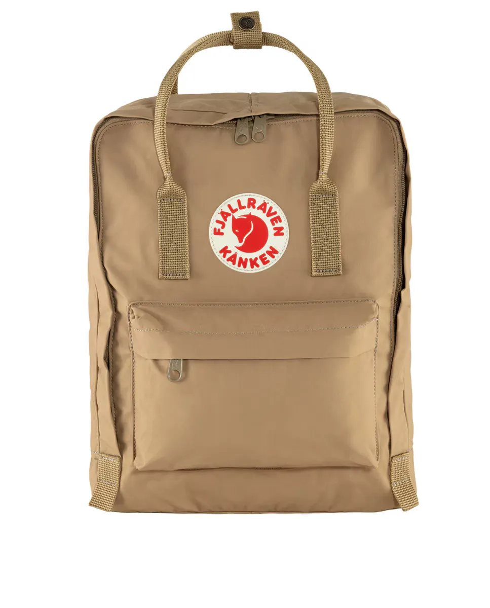 Унисекс виниловый рюкзак Fjällräven Kanken светло-коричневого цвета на молнии 
Унисекс виниловый рюкзак Fjällräven Kanken светло-коричневого цвета на молнии