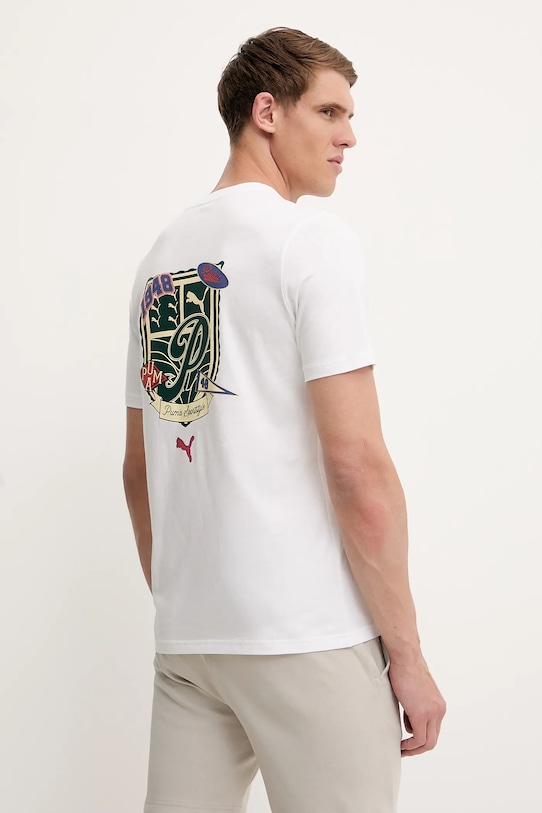 Хлопковая футболка Puma, белый
Хлопковая футболка Puma, белый