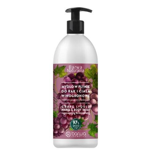 Натуральное жидкое мыло с виноградом, 500 мл Barwa 
Натуральное жидкое мыло с виноградом, 500 мл Barwa