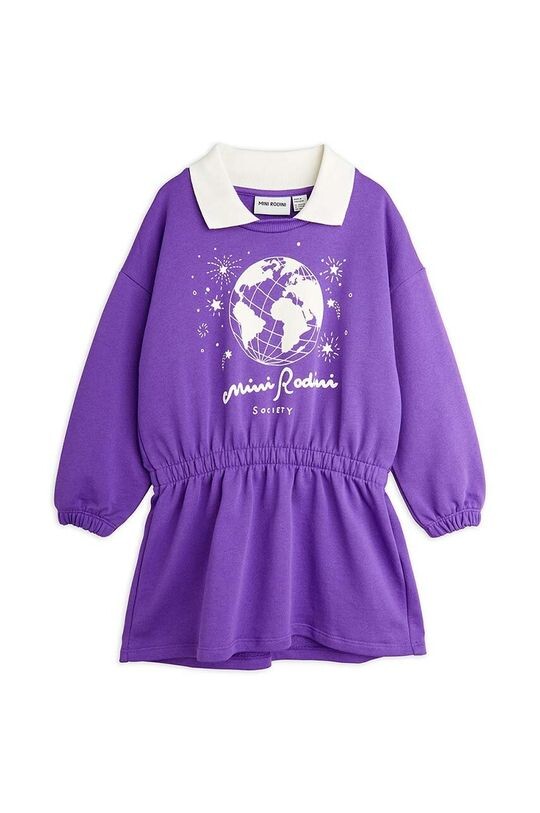 Детское хлопковое платье Mini Rodini, фиолетовый
Детское хлопковое платье Mini Rodini, фиолетовый