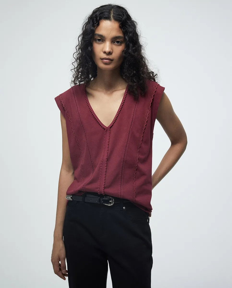 Футболка с шариками Sfera, баклажановый
Футболка с шариками Sfera, баклажановый