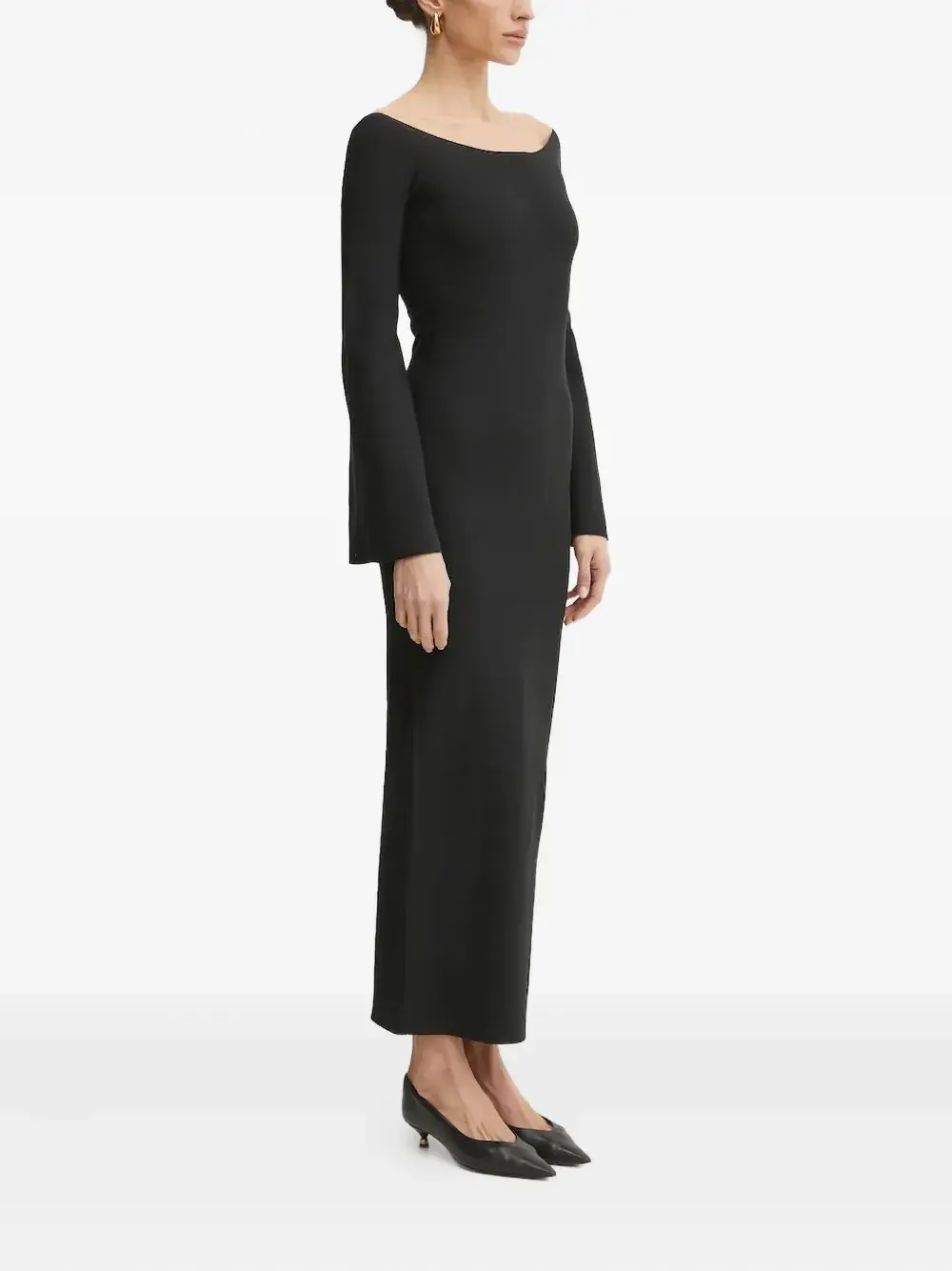 Платье макси с вырезом-лодочкой и рукавами-колокольчиками Liviana Conti, черный
Платье макси с вырезом-лодочкой и рукавами-колокольчиками Liviana Conti, черный