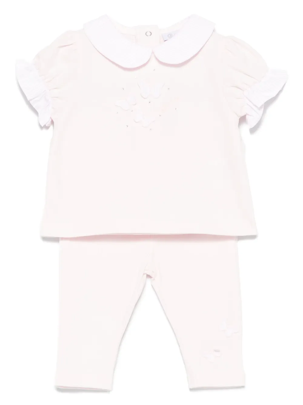 Комплект из топа и брюк с аппликацией Patachou, розовый
Комплект из топа и брюк с аппликацией Patachou, розовый