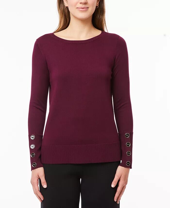 Женский тонкий свитер с вырезом лодочкой и манжетами на пуговицах Melissa Paige, красный
Женский тонкий свитер с вырезом лодочкой и манжетами на пуговицах Melissa Paige, красный