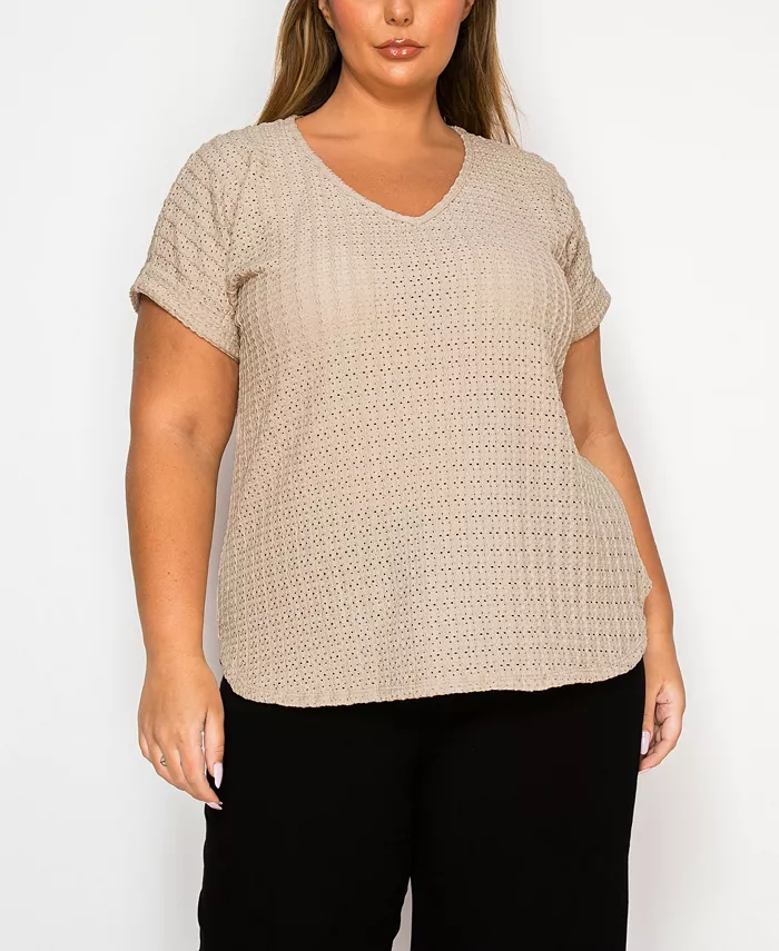 Топ с V-образным вырезом и рукавами-капельками из джерси с люверсами (размеры plus size) COIN 1804, коричневый/бежевый
Топ с V-образным вырезом и рукавами-капельками из джерси с люверсами (размеры plus size) COIN 1804, коричневый/бежевый