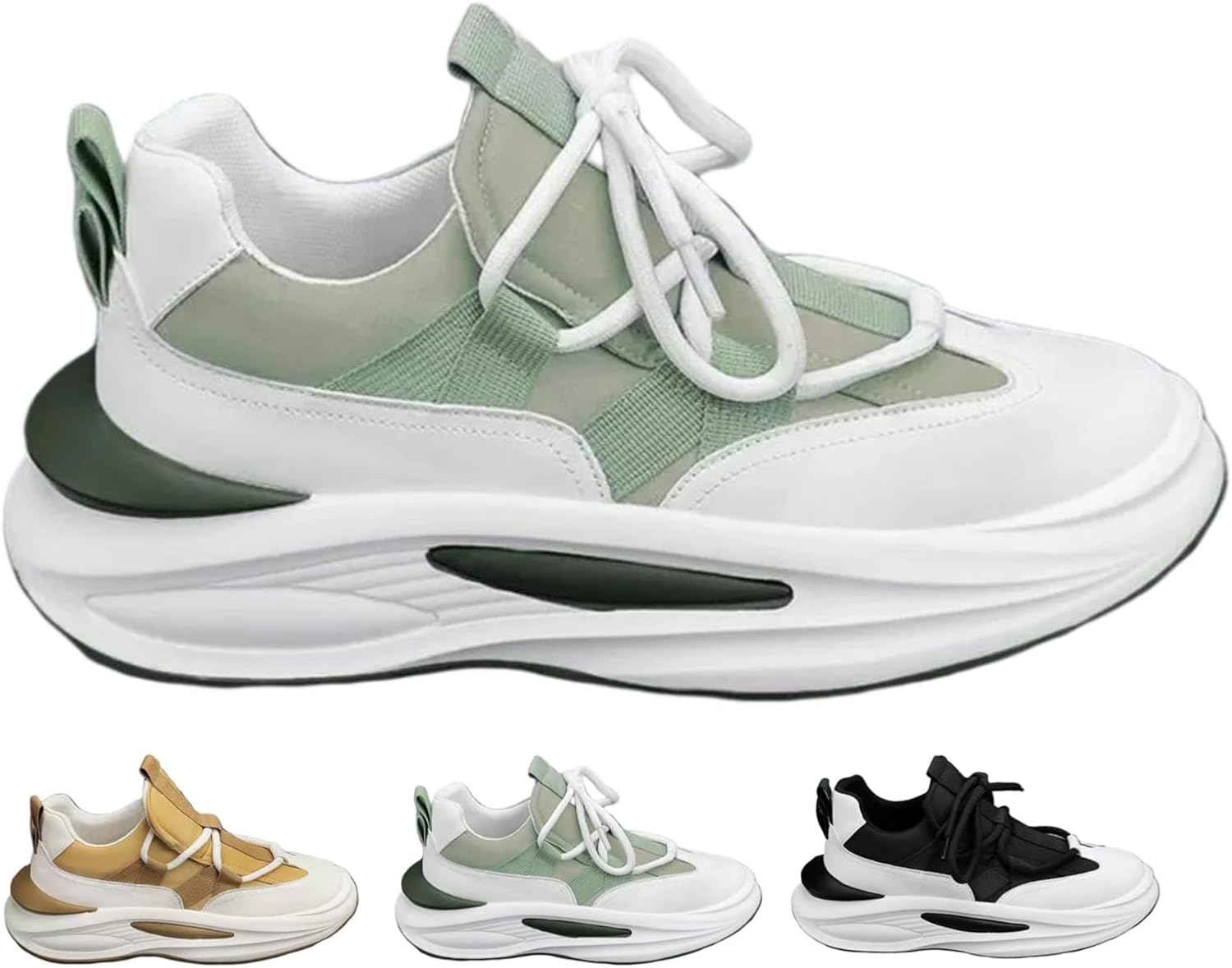 Модные массивные кроссовки для женщин и мужчин, стиль Y2K, трендовые платформы, дышащие, для повседневной ходьбы и бега, кроссовки папы, с нескользящей подошвой Macefil, зеленый
Модные массивные кроссовки для женщин и мужчин, стиль Y2K, трендовые платформы, дышащие, для повседневной ходьбы и бега, кроссовки папы, с нескользящей подошвой Macefil, зеленый