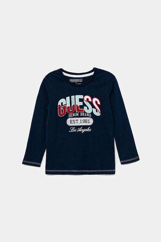 Детская хлопковая кофта с длинным рукавом Guess, темно-синий
Детская хлопковая кофта с длинным рукавом Guess, темно-синий