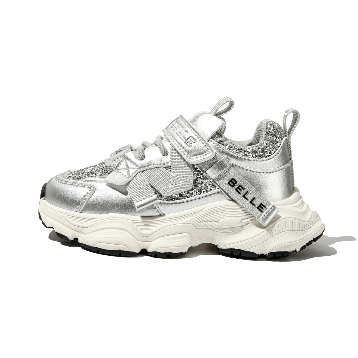 Износостойкие низкие детские кроссовки для повседневной носки BELLE, серебряный
Износостойкие низкие детские кроссовки для повседневной носки BELLE, серебряный