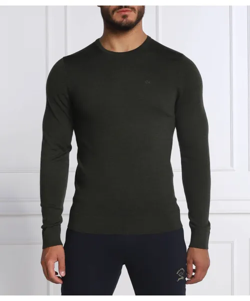 Шерстяной свитер Regular fit Calvin Klein, зеленый
Шерстяной свитер Regular fit Calvin Klein, зеленый