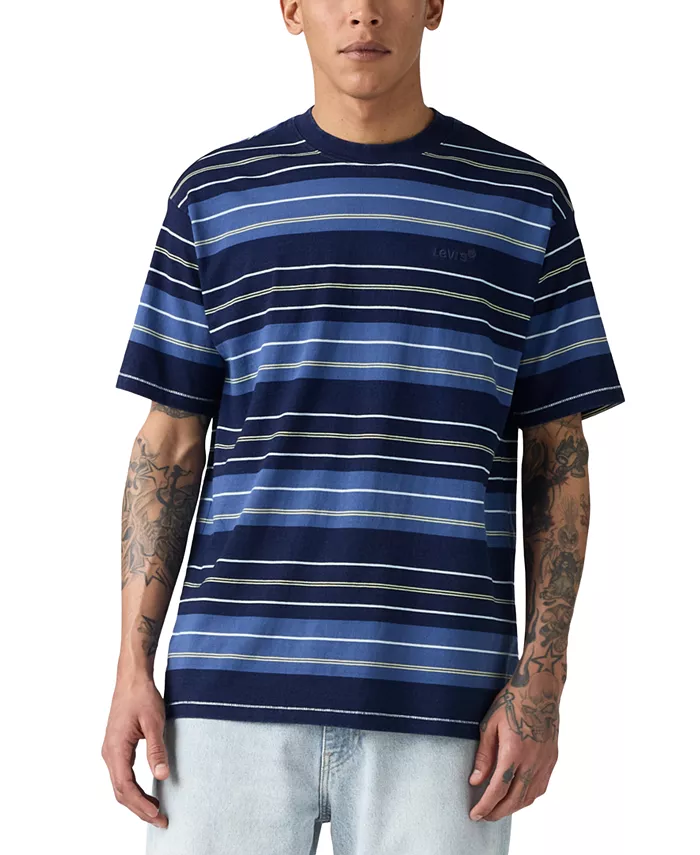 Мужская футболка с красной биркой Vintage с короткими рукавами и полоской Levi'S
Мужская футболка с красной биркой Vintage с короткими рукавами и полоской Levi'S