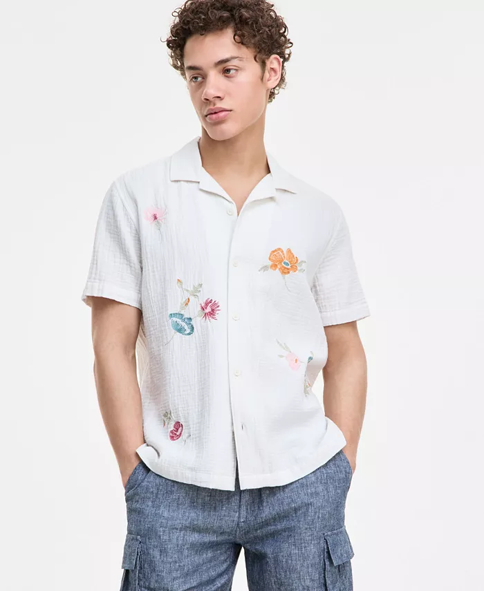 Мужская рубашка Augustus с цветочным принтом Sun + Stone, белый
Мужская рубашка Augustus с цветочным принтом Sun + Stone, белый