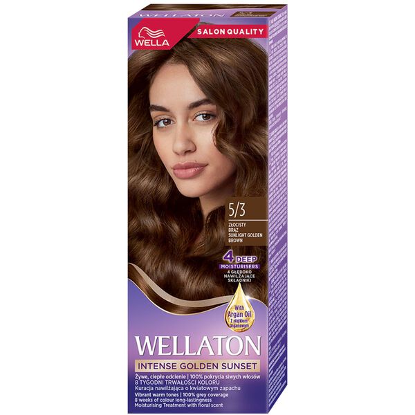 Краска для волос 5/3 золотисто-коричневый, 110 мл Wella Ton sunset hour, цвет 5/3 golden brown
Краска для волос 5/3 золотисто-коричневый, 110 мл Wella Ton sunset hour, цвет 5/3 golden brown