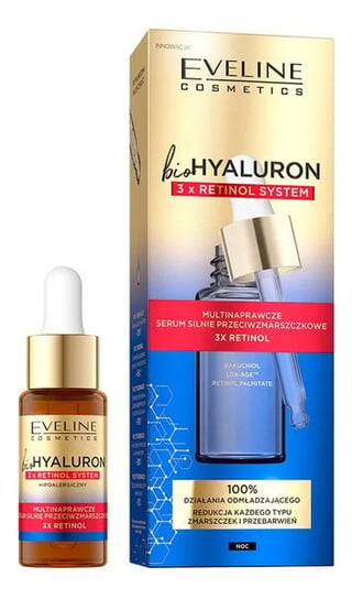 Сильная сыворотка против морщин 18 мл Eveline Cosmetics bioHYALURON 3xRetinol System Multi-repair
Сильная сыворотка против морщин 18 мл Eveline Cosmetics bioHYALURON 3xRetinol System Multi-repair