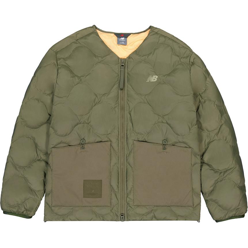 New Balance Мужская пуховая куртка армейского зеленого, Army Green 
New Balance Мужская пуховая куртка армейского зеленого, Army Green
