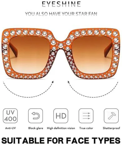 Солнцезащитные очки большого размера с кристаллами, стразами, квадратной оправой и бриллиантами, ретро-стиль, сверкающие очки в крупной оправе, 2026 год MTZJH, C13
Солнцезащитные очки большого размера с кристаллами, стразами, квадратной оправой и бриллиантами, ретро-стиль, сверкающие очки в крупной оправе, 2026 год MTZJH, C13