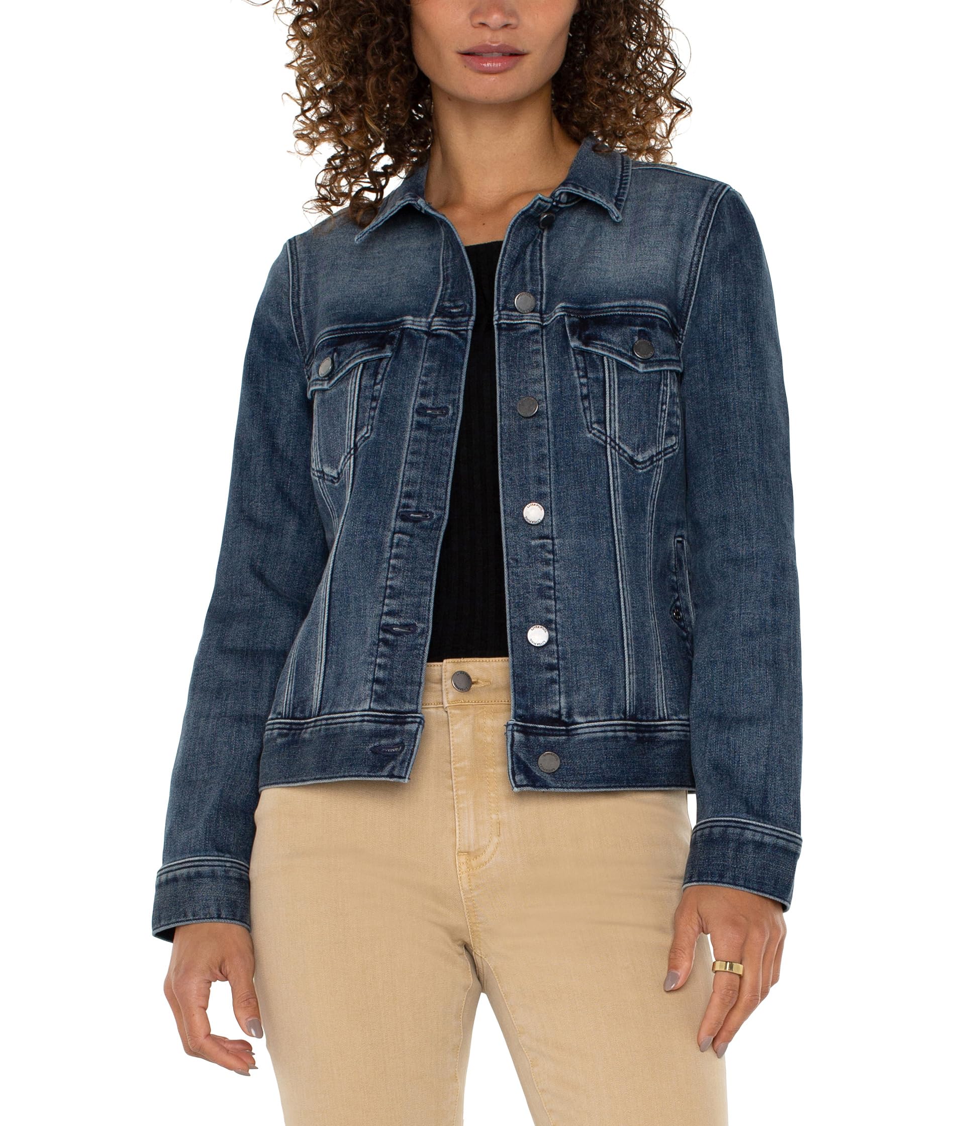 Куртка Liverpool Los Angeles Petite Classic Jean Jacket Stretch Denim, цвет Ponderay
Куртка Liverpool Los Angeles Petite Classic Jean Jacket Stretch Denim, цвет Ponderay