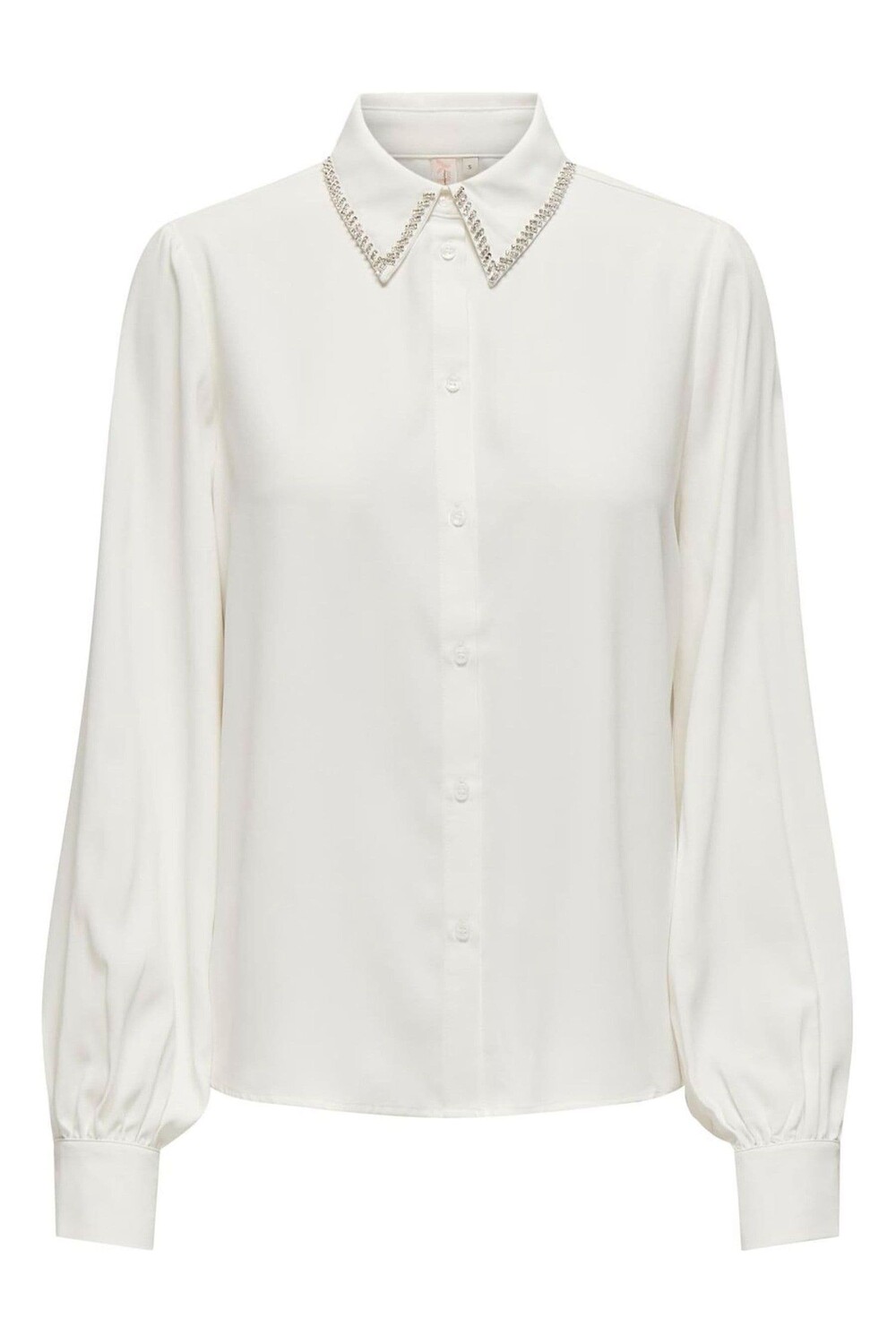 Рубашка с длинными рукавами и декорированным воротником Only, белый
Рубашка с длинными рукавами и декорированным воротником Only, белый