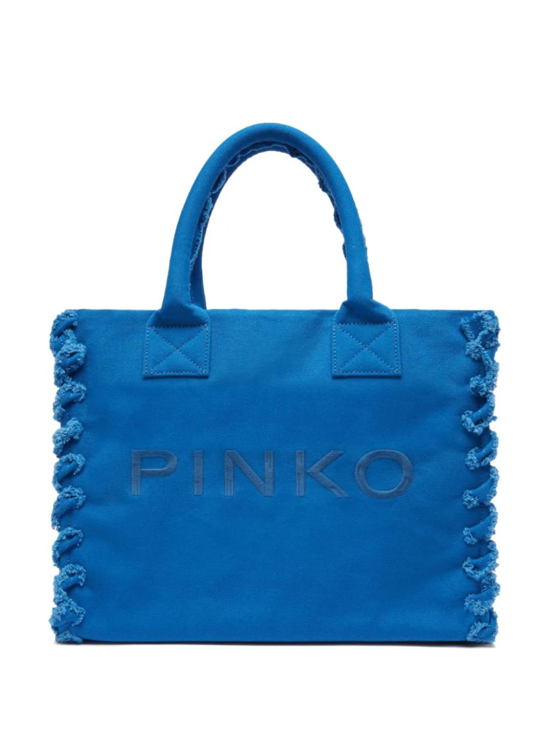PINKO пляжная сумка с вышитым логотипом, синий
PINKO пляжная сумка с вышитым логотипом, синий