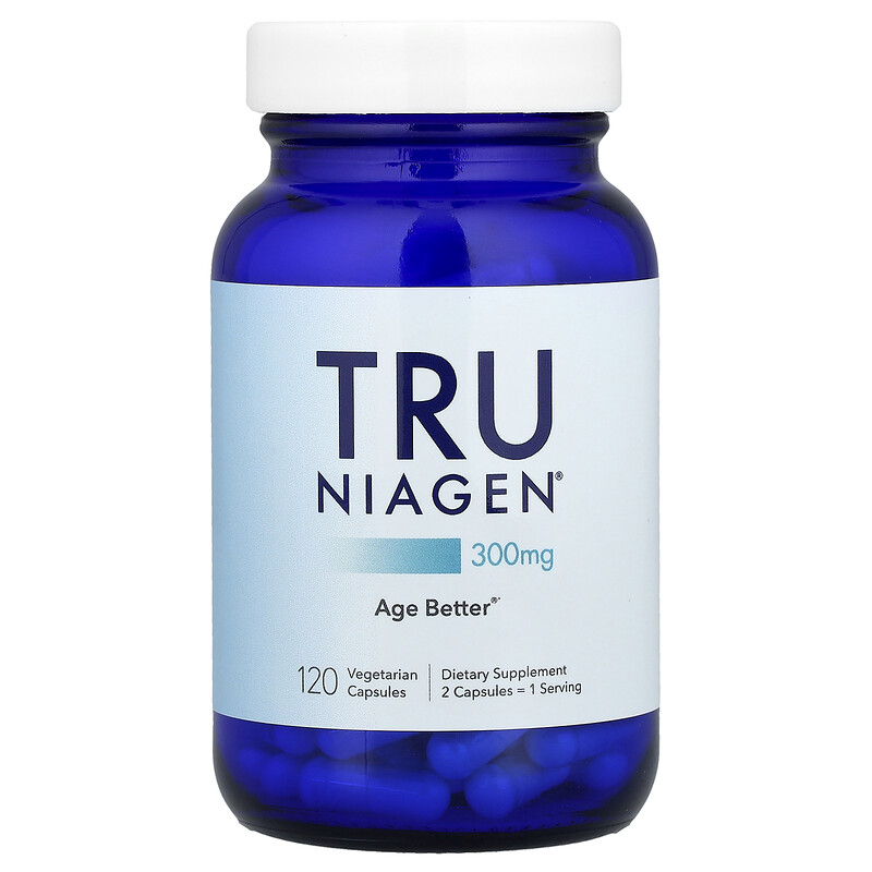 Tru Niagen, Никотинамид рибозид хлорид, 150 мг, 120 вегетарианских капсул (150 мг на капсулу)
Tru Niagen, Никотинамид рибозид хлорид, 150 мг, 120 вегетарианских капсул (150 мг на капсулу)