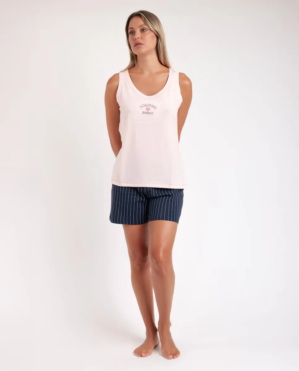 Розовая трикотажная женская короткая пижама Admas, розовый
Розовая трикотажная женская короткая пижама Admas, розовый