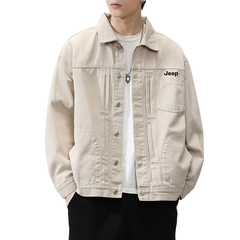 Jeep Джинсовая куртка унисекс Apricot Lapel Moderate Straight Fit
Jeep Джинсовая куртка унисекс Apricot Lapel Moderate Straight Fit
