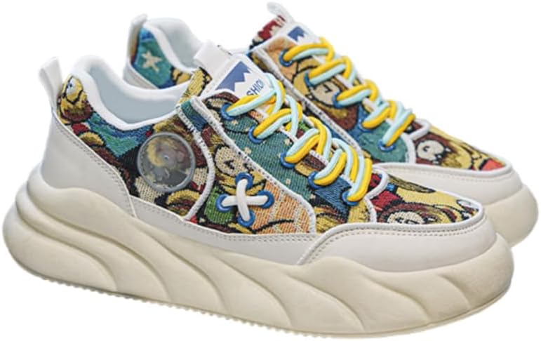 Мужские спортивные кроссовки на толстой противоскользящей подошве- дышащая конструкция на шнуровке, низкий верх, утолщенная ПВХ-амортизация, удобные и повседневные Clolinde, желтый
Мужские спортивные кроссовки на толстой противоскользящей подошве- дышащая конструкция на шнуровке, низкий верх, утолщенная ПВХ-амортизация, удобные и повседневные Clolinde, желтый