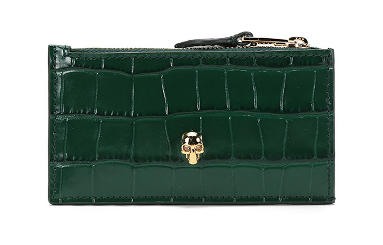 Кожаный кардхолдер с монетницей для женщин зеленый Alexander McQueen
Кожаный кардхолдер с монетницей для женщин зеленый Alexander McQueen