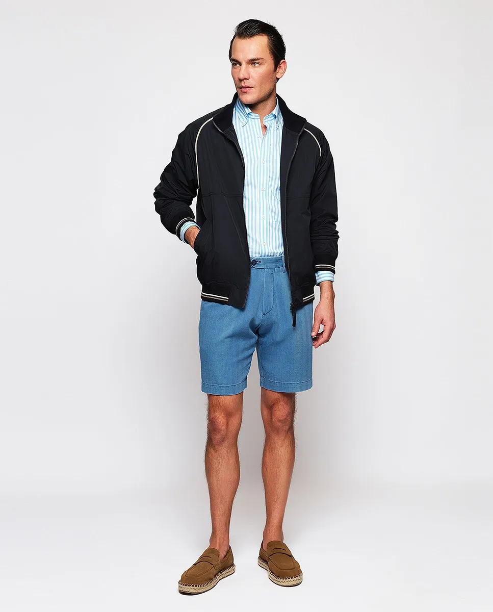 Мужские брюки-чинос Bermuda, стандартный крой Mirto, голубой 
Мужские брюки-чинос Bermuda, стандартный крой Mirto, голубой