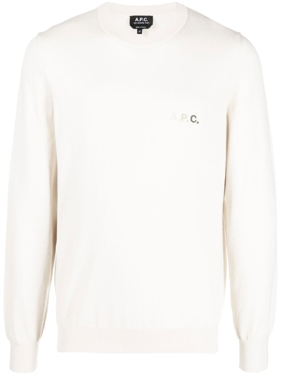 Джемпер с вышитым логотипом A.P.C., бежевый
Джемпер с вышитым логотипом A.P.C., бежевый