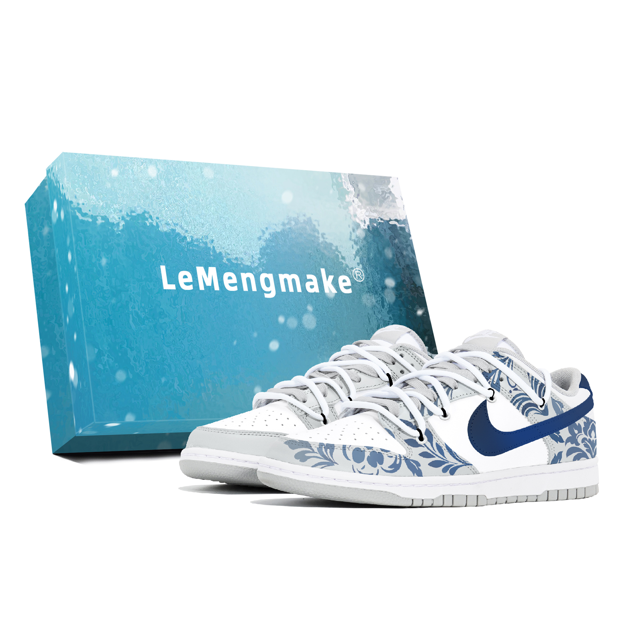 Nike Кроссовки для скейтбординга Dunk Joy Lemon, износостойкие и нескользящие, с низким верхом, мужские, сине-белые 
Nike Кроссовки для скейтбординга Dunk Joy Lemon, износостойкие и нескользящие, с низким верхом, мужские, сине-белые