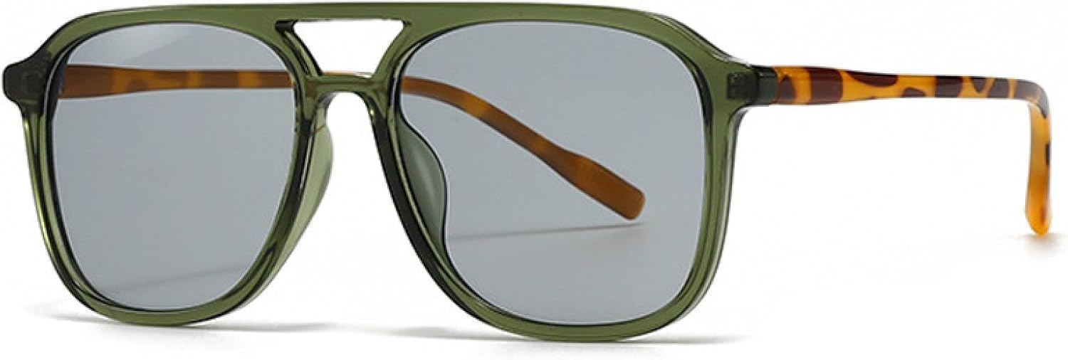 Мужские солнцезащитные очки в стиле ретро с двойной перемычкой, модные, зеленые, с защитой от УФ-излучения UV400, женские, трендовые, с градиентным переходом цвета TVTBBVV, Green Light Gray
Мужские солнцезащитные очки в стиле ретро с двойной перемычкой, модные, зеленые, с защитой от УФ-излучения UV400, женские, трендовые, с градиентным переходом цвета TVTBBVV, Green Light Gray