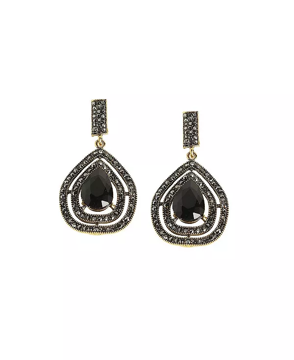 Украшенные серьги-капли на подкладке Sohi, black
Украшенные серьги-капли на подкладке Sohi, black