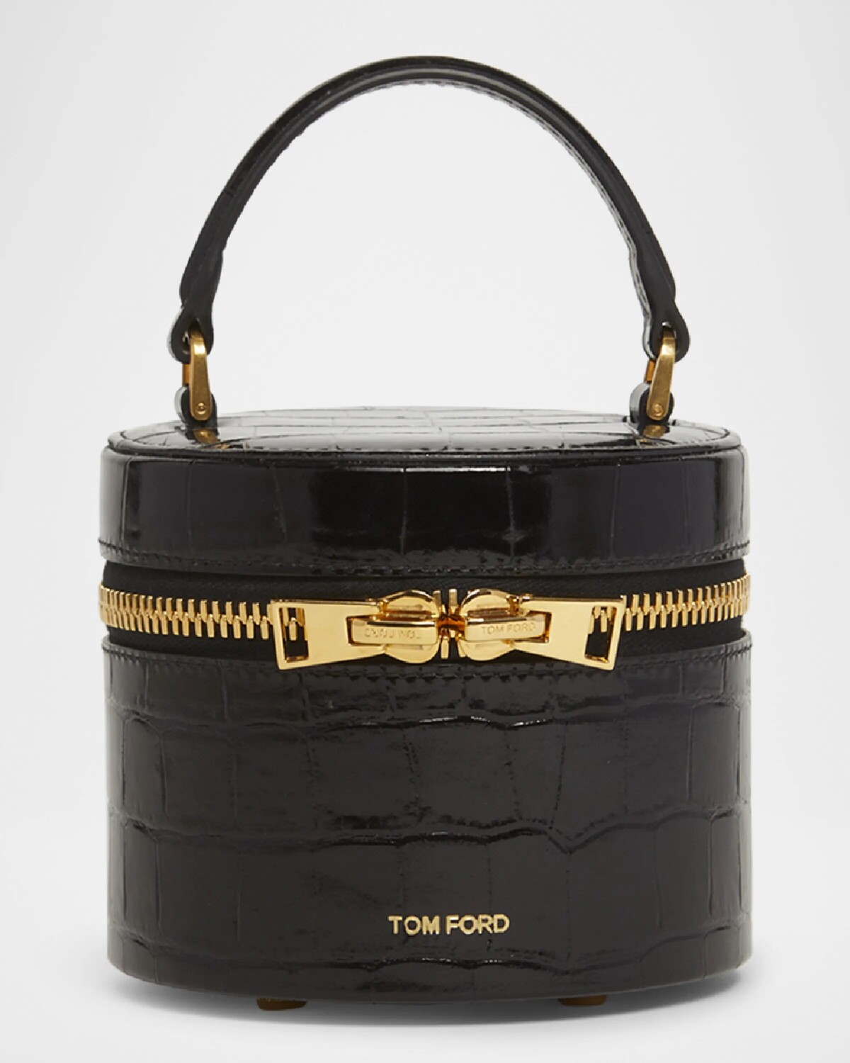 Миниатюрная сумка-мешок Audrey из блестящей кожи с крокодиловым принтом Tom Ford, черный
Миниатюрная сумка-мешок Audrey из блестящей кожи с крокодиловым принтом Tom Ford, черный