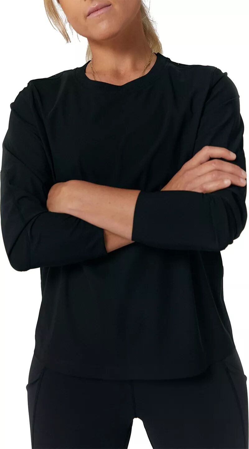 Rip-It Женская тренировочная футболка с длинными рукавами, черный
Rip-It Женская тренировочная футболка с длинными рукавами, черный