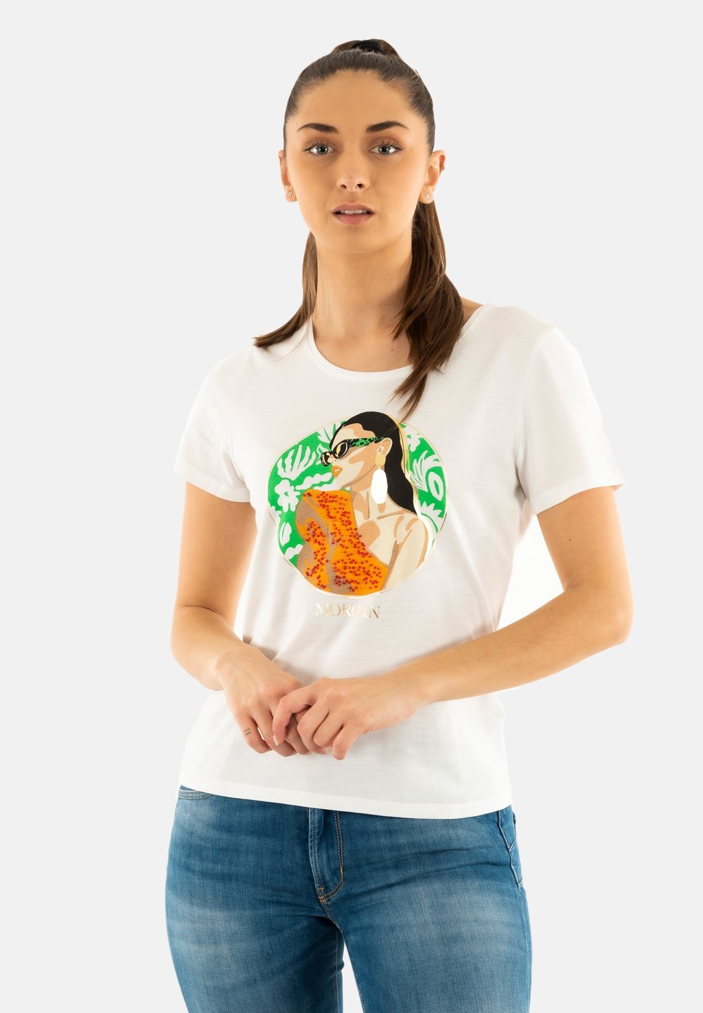 Футболка с принтом Morgan, белый
Футболка с принтом Morgan, белый