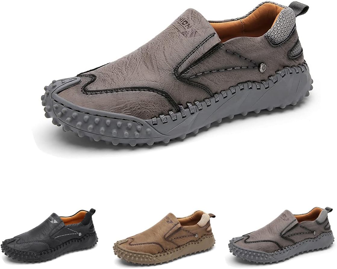 Мужские кожаные оксфорды, ботинки с ручной отделкой, слипоны для ходьбы, комфортные модные лоферы Ainijia&Holo, серый
Мужские кожаные оксфорды, ботинки с ручной отделкой, слипоны для ходьбы, комфортные модные лоферы Ainijia&Holo, серый