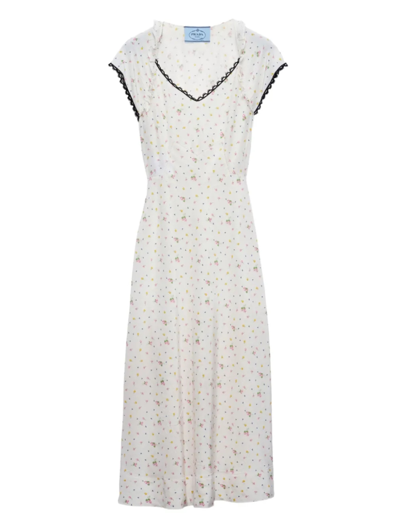 Prada платье с цветочным принтом, белый
Prada платье с цветочным принтом, белый