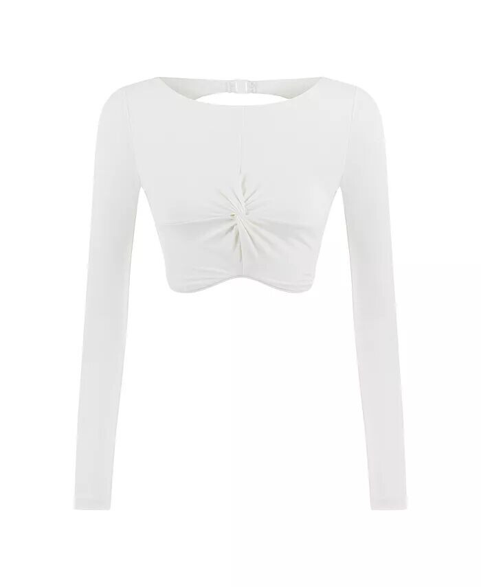 Женский укороченный топ с узлом NOCTURNE, бежевый
Женский укороченный топ с узлом NOCTURNE, бежевый