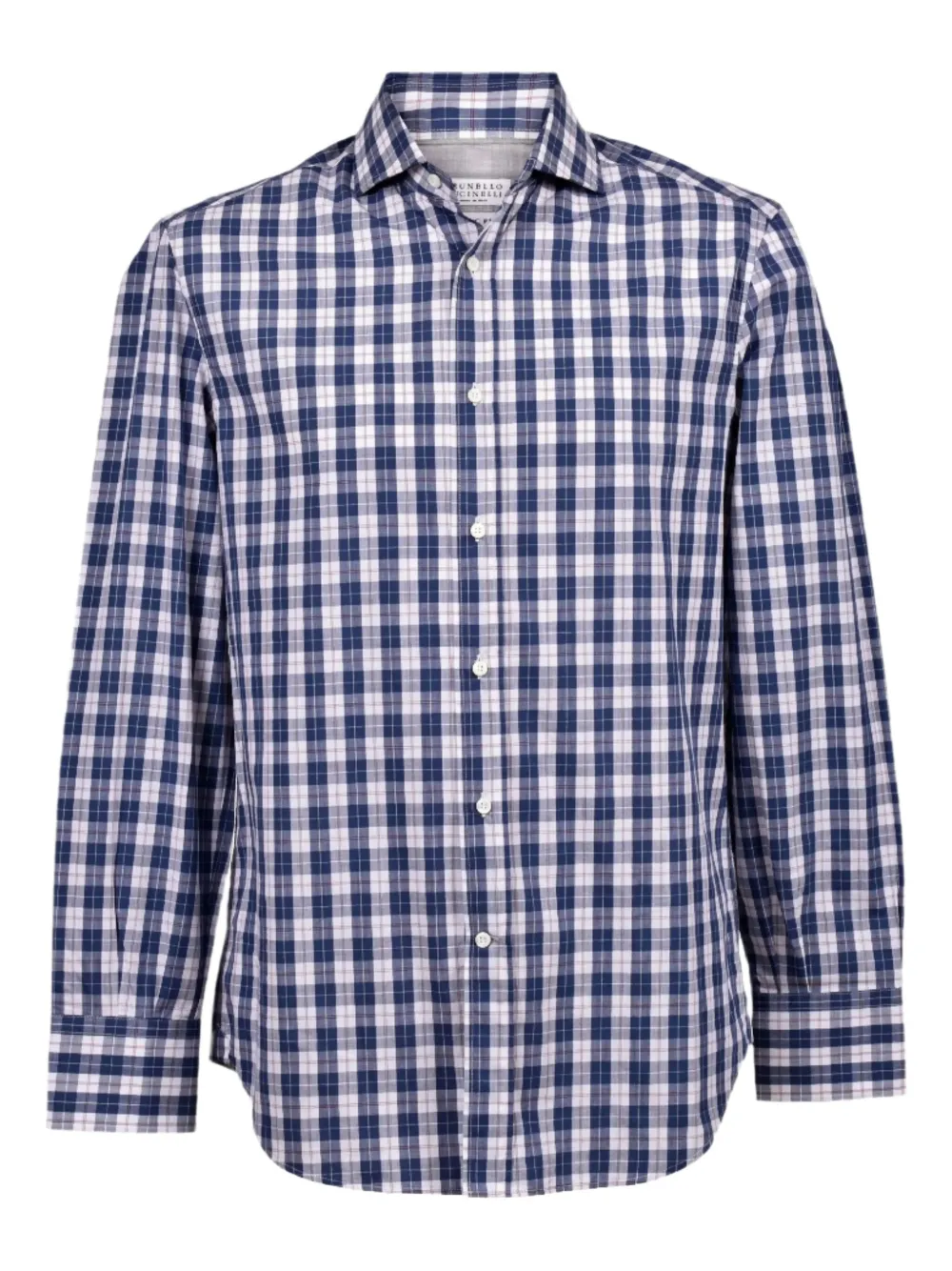 Рубашка в клетку Brunello Cucinelli, синий
Рубашка в клетку Brunello Cucinelli, синий
