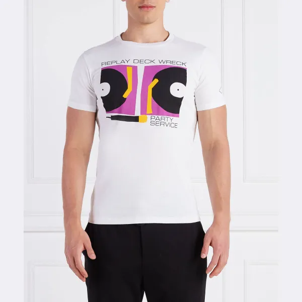 Облегающая футболка Replay, белый
Облегающая футболка Replay, белый