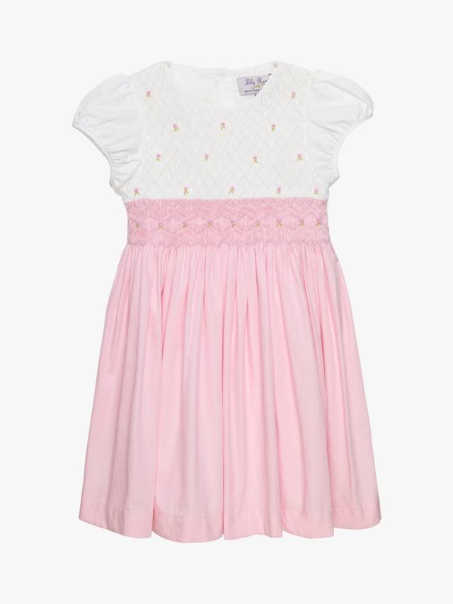 Детское платье из хлопка с ручной вышивкой розочками Trotters, Pink
Детское платье из хлопка с ручной вышивкой розочками Trotters, Pink