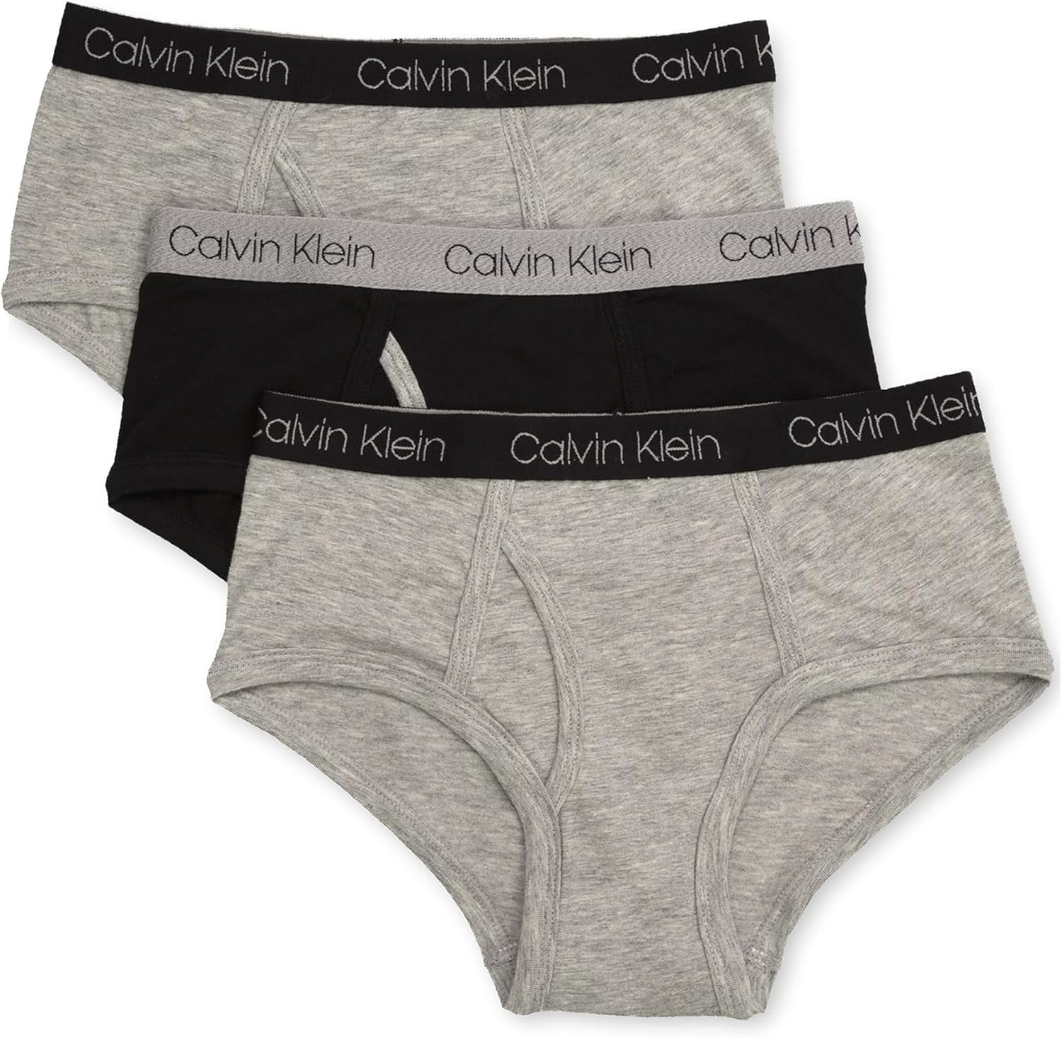 Комплект из 3 трусиков-брифов Calvin Klein для мальчиков Little Modern из хлопка разных цветов, Heather Grey, Black, Heather Grey
Комплект из 3 трусиков-брифов Calvin Klein для мальчиков Little Modern из хлопка разных цветов, Heather Grey, Black, Heather Grey