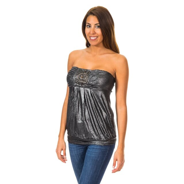 Женская футболка без рукавов с эффектом широкого трикотажного верха 10dmt0084 Met, черный
Женская футболка без рукавов с эффектом широкого трикотажного верха 10dmt0084 Met, черный