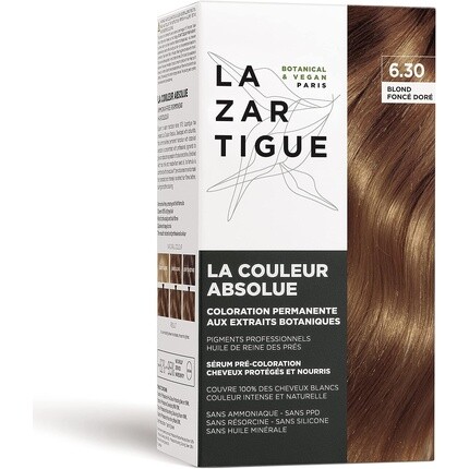 Краска для волос La Couleur Absolue The Absolute Color 6.30 Темно-золотистый блондин, Lazartigue
Краска для волос La Couleur Absolue The Absolute Color 6.30 Темно-золотистый блондин, Lazartigue